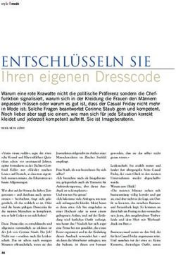 Ihren eigenen Dresscode - entschl&uuml;sseln sie - Corinne Staub