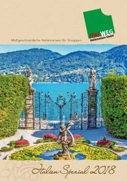 Italien Spezial 2018 - Maßgeschneiderte Italienreisen für Gruppen - Italweg