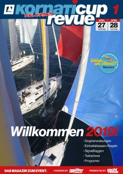 WILLKOMMEN 2019! - 1 28SONNTAG - PITTER YACHTING