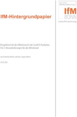 IFM-HINTERGRUNDPAPIER - PERSPEKTIVEN F&Uuml;R DEN MITTELSTAND IN DER COVID19-PANDEMIE. TEIL 2: HERAUSFORDERUNGEN F&Uuml;R DEN MITTELSTAND