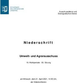 Umwelt- und Agrarausschuss - Ausschussdienst und Stenografischer Dienst - Landtag SH