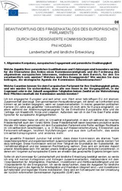 DE BEANTWORTUNG DES FRAGENKATALOGS DES EUROP&Auml;ISCHEN