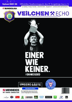 Saison 2021/22 Offizielles Stadionmagazin des FC Erzgebirge Aue e. V.