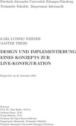 DESIGN UND IMPLEMENTIERUNG EINES KONZEPTS ZUR LIVE-KONFIGURATION