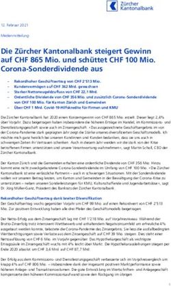 Die Z&uuml;rcher Kantonalbank steigert Gewinn auf CHF 865 Mio. und sch&uuml;ttet CHF 100 Mio. Corona-Sonderdividende aus