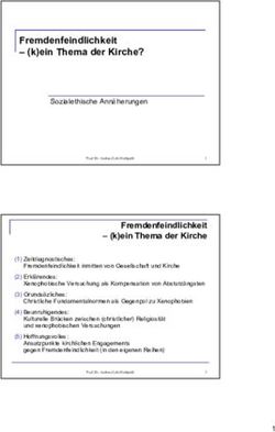 Fremdenfeindlichkeit - (k)ein Thema der Kirche?