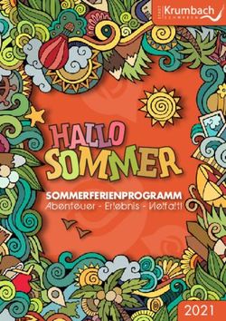 SOMMERFERIENPROGRAMM Abenteuer - Erlebnis - Vielfalt!