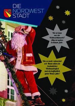 DIE NORDWEST STADT - Um so mehr wünschen wir Ihnen allen ein besinnliches Weihnachtsfest und ein hoffentlich gutes Neues Jahr! - KA-News