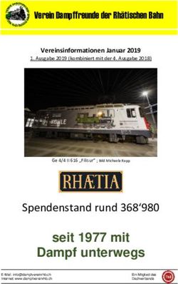 Seit 1977 mit Dampf unterwegs - Spendenstand rund 368'980 - Verein Dampffreunde der ...