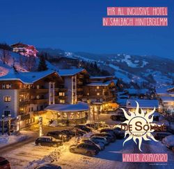 IHR ALL INCLUSIVE HOTEL IN SAALBACH HINTERGLEMM - WINTER 2019/2020