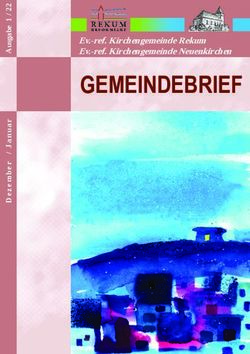 GEMEINDEBRIEF Ev.-ref. Kirchengemeinde Rekum Ev.-ref. Kirchengemeinde Neuenkirchen