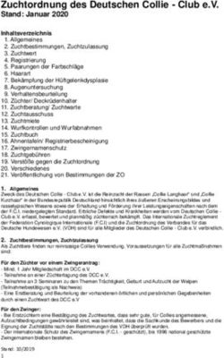 Zuchtordnung des Deutschen Collie - Club e.V.