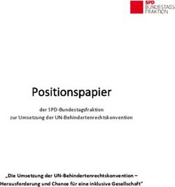 "Die Umsetzung der UN-Behindertenrechtskonvention - Herausforderung und Chance für eine inklusive Gesellschaft" - der SPD-Bundestagsfraktion zur ...