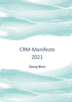 CRM-Manifesto 2021 Georg Blum - Digitale Schweiz