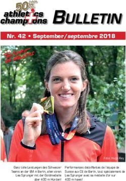 Nr. 42 September/septembre 2018 - Swiss Athletics Champions