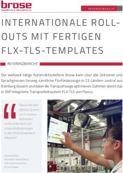 INTERNATIONALE ROLL- OUTS MIT FERTIGEN FLX-TLS-TEMPLATES