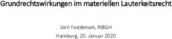 GRUNDRECHTSWIRKUNGEN IM MATERIELLEN LAUTERKEITSRECHT - J&Ouml;RN FEDDERSEN, RIBGH HAMBURG, 20. JANUAR 2020 - GRUR