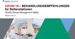 COVID-19 - BEHANDLUNGSEMPFEHLUNGEN - für Bettenstationen COVID Clinical Management INSEL Version 22.03.21
