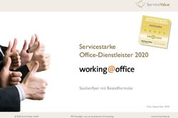 Servicestarke Office-Dienstleister 2020 - Studienflyer mit Bestellformular - ServiceValue