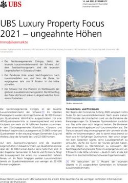 UBS Luxury Property Focus 2021 - ungeahnte Höhen - Immobilienmärkte