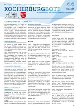 KOCHERBURGBOTE - Stadt Aalen