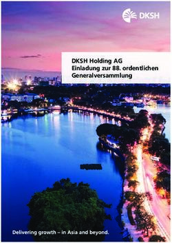 DKSH Holding AG Einladung zur 88. ordentlichen Generalversammlung