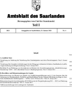 Amtsblatt des Saarlandes - Herausgegeben vom Chef der Staatskanzlei