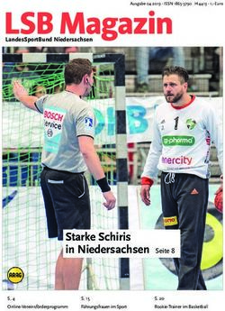 STARKE SCHIRIS IN NIEDERSACHSEN SEITE 8 - LANDESSPORTBUND NIEDERSACHSEN