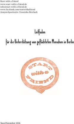 Stand November 2016 - Leitfaden f&uuml;r die Unterst&uuml;tzung von gefl&uuml;chteten Menschen in Berlin