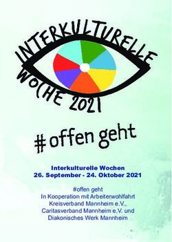 Interkulturelle Wochen 26. September - Oktober 2021 - #offen geht In Kooperation mit Arbeiterwohlfahrt Kreisverband Mannheim e.V. ...