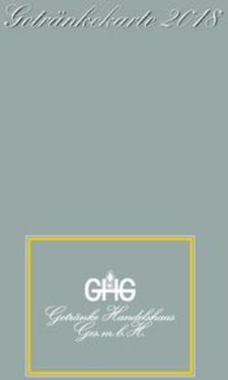 Getr&auml;nkekarte 2018 - Alles f&uuml;r den Gast Herbst