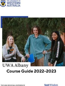 The University of Western Australia Albany Course Guide 2022-2023