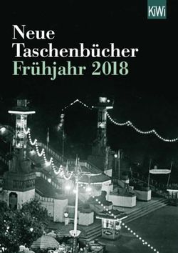 Neue Taschenb&uuml;cher Fr&uuml;hjahr 2018 - Kiepenheuer & Witsch