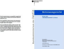 Betreuungsrecht Muster einer VORSORGEVOLLMACHT (4 Seiten)