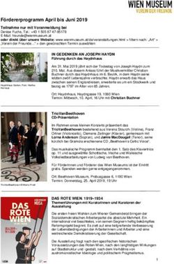 F&ouml;rdererprogramm April bis Juni 2019 - Wien Museum