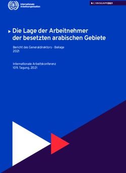 X Die Lage der Arbeitnehmer der besetzten arabischen Gebiete - Bericht des Generaldirektors - Beilage 2021 Internationale Arbeitskonferenz 109 ...