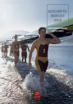 GESCH&Auml;FTS-BERICHT 2019 - LAND BRANDENBURG LOTTO GMBH - Lotto Brandenburg