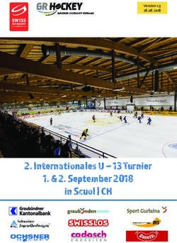 Internationales U - 13 Turnier 1. & 2. September 2018 in Scuol | CH - GR Hockey