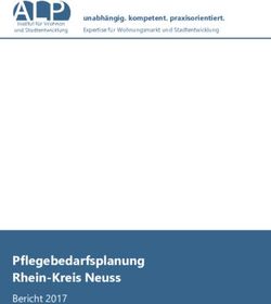 Pflegebedarfsplanung Rhein-Kreis Neuss - Bericht 2017 - unabhängig. kompetent. praxisorientiert.