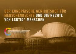DER EUROP&Auml;ISCHE GERICHTSHOF F&Uuml;R MENSCHENRECHTE UND DIE RECHTE VON LGBTIQ*-MENSCHEN - Schweizerisches Kompetenzzentrum ...