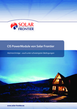 CIS PowerModule von Solar Frontier - H&ouml;chste Ertr&auml;ge - auch unter schwierigsten Bedingungen