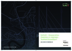 KOMOD - KOOPERATIVE MOBILIT&Auml;T IM DIGITALEN TESTFELD D&Uuml;SSELDORF - USE CASES IM &Uuml;BERBLICK