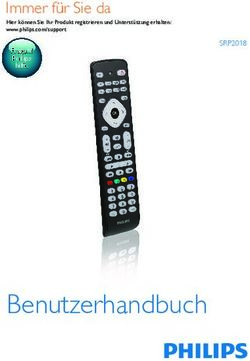 Benutzerhandbuch - Immer f&uuml;r Sie da SRP2018 - Philips
