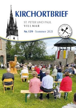 KIRCHORTBRIEF ST. PETER UND PAUL - Nr. 139 Sommer 2021 - Pfarrei Heilig Geist