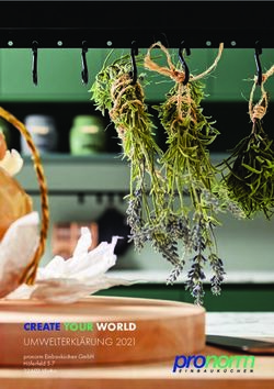 CREATE YOUR WORLD UMWELTERKL&Auml;RUNG 2021 pronorm Einbauk&uuml;chen GmbH H&ouml;ferfeld 5-7 32602 Vlotho
