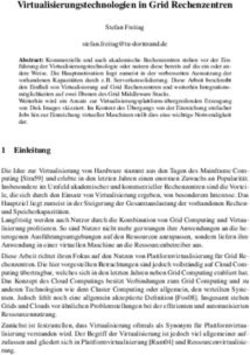 Virtualisierungstechnologien in Grid Rechenzentren