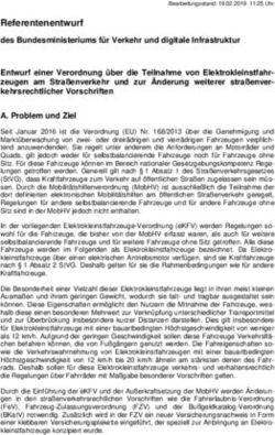 Referentenentwurf des Bundesministeriums für Verkehr und digitale Infrastruktur Entwurf einer Verordnung über die Teilnahme von ...