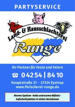 04254|8410 Ihr Partner f&uuml;r Feste und Feiern - PARTYSERVICE - Fleischerei Runge