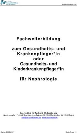 Fachweiterbildung zum Gesundheits- und Krankenpfleger*in oder Gesundheits- und Kinderkrankenpfleger*in für Nephrologie - ifw-dialyse.de