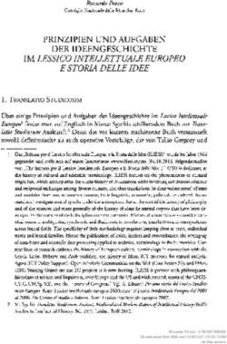 PRINZIPIEN UND AUFGABEN DER IDEENGESCHICHTE IM LESSICO INTELLETTUALE EUROPEO - Brill